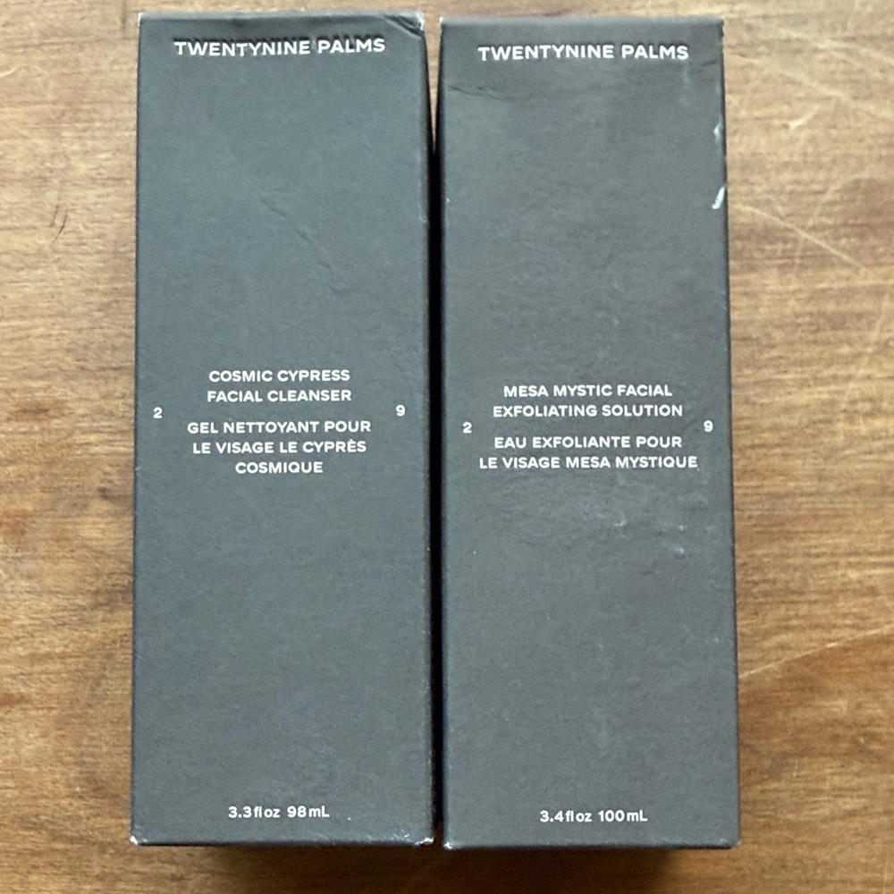 Twentynine Palms Facial Cleanser & Exfoliant Set - Black